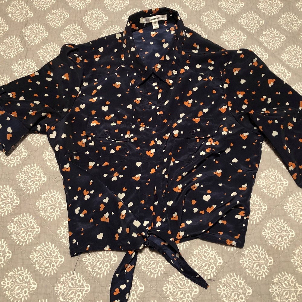 Retro Blouse / Vintage Crop top